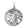 925 Sterling Silver Om Tree Of Life Pendant For Men
