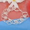 Fashion Silver Plated Round Design Bracelet Jewelry For Girls1