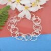 Fashion Silver Plated Round Design Bracelet Jewelry For Girls2