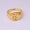 Fashion Gold Plated OM Design Ring For Men's Jewelry