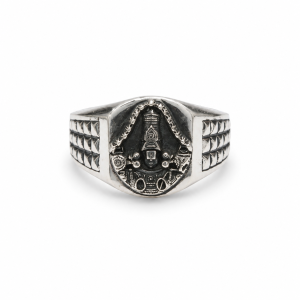 Oxidized Tirupati Balaji Men’s Silver Ring