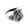 925 Sterling Silver Oxidized Snake Ring Men's Jewelry