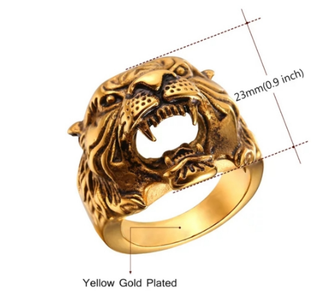 Tiger Eye Ring Gold | Tiger-Universe