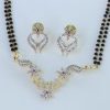 Fashion Gold Plated CZ Stone Flower Mangalsutra