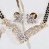 Fashion Gold Plated Traditional CZ Stone Mangalsutra with earrings4