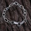 925 Sterling Silver Oxidized Handmade Design Bracelet Jewelry For Women and Men's