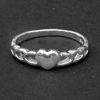 Valentine Latest Love Heart 925 Sterling Silver Ring for Women Girls Girlfriend Couples Lovers Design Jewelry