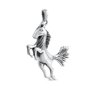 Beautiful Love 925 Silver Jumpping Horse Pendant || Father's Day And Men's Collection