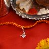 925 Silver Heart Key Charm Rakhi