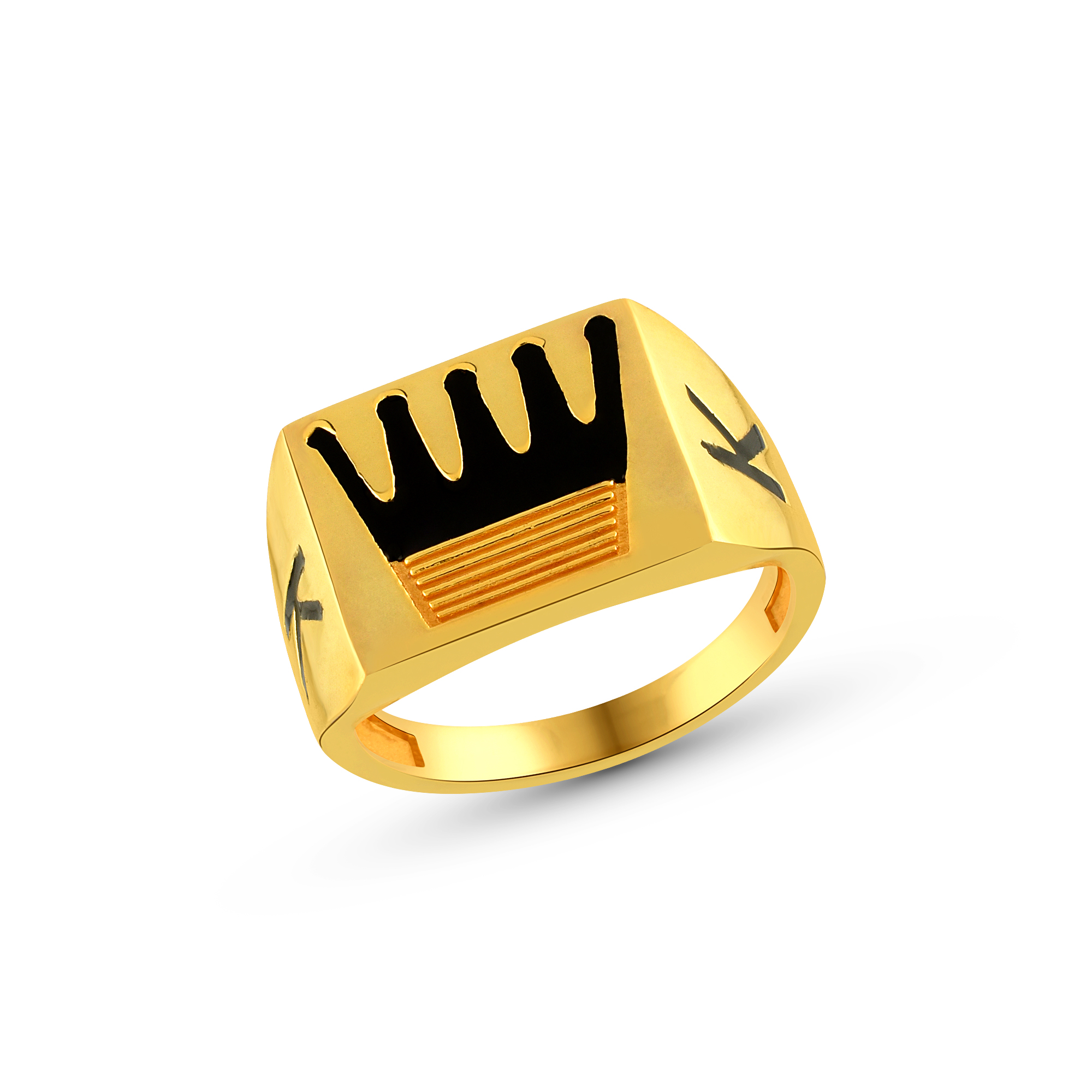 King and Queen Gold Couple Love Rings