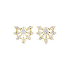 18K Gold-Filled Fashion Floral Earrings for Women